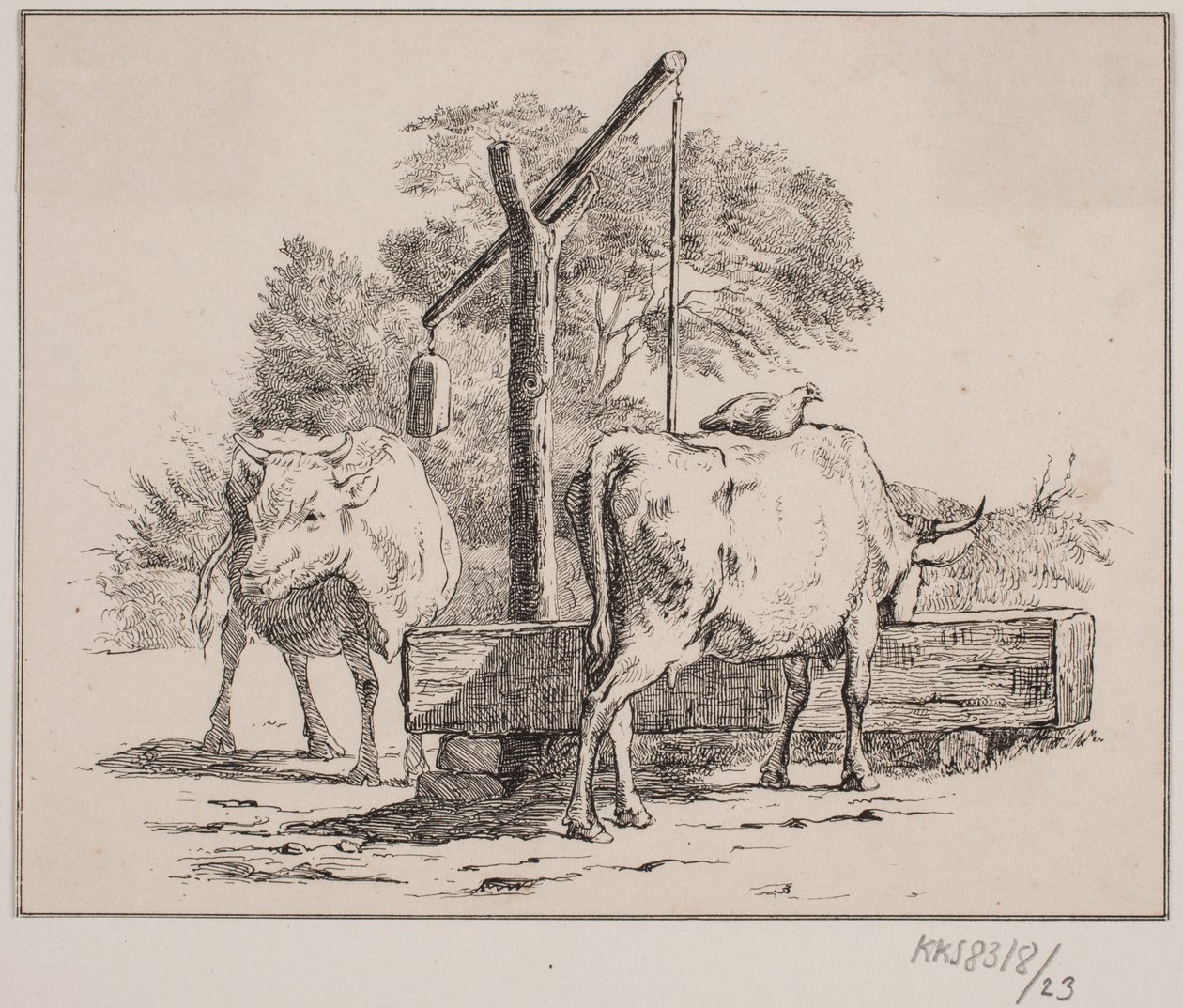 La gallina e la mucca da Johan Adolph Kittendorff