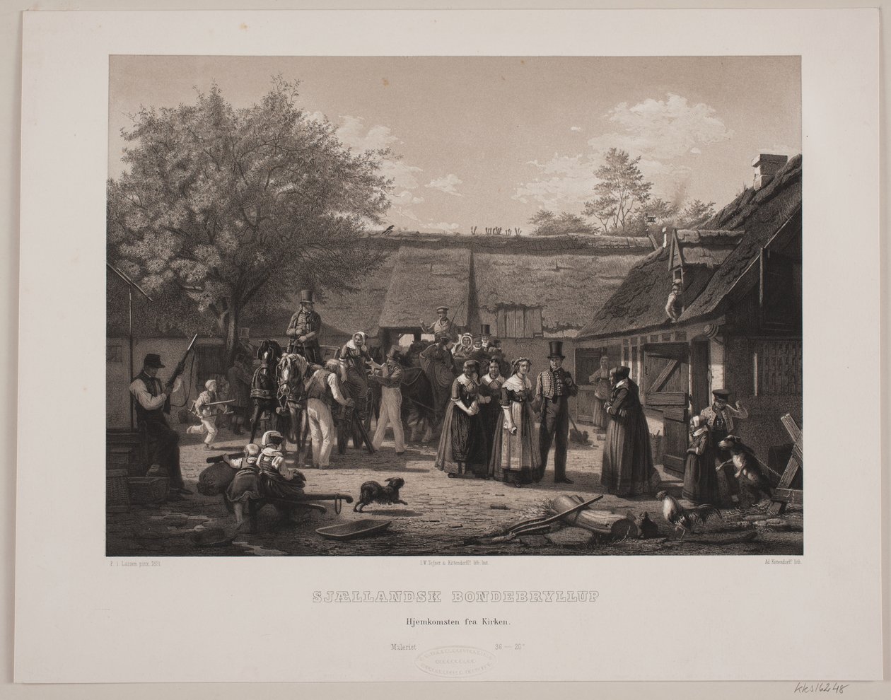 Matrimonio contadino della Selandia da Johan Adolph Kittendorff