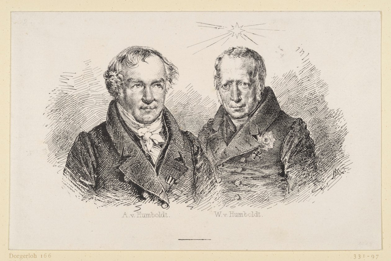 Alexander e Wilhelm von Humboldt da Adolph Menzel