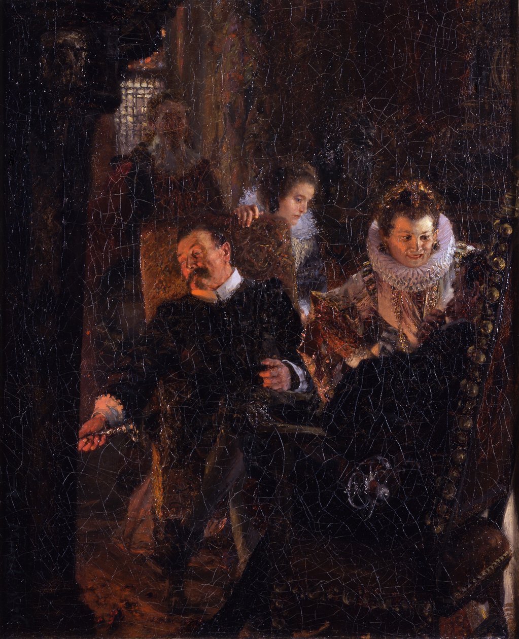 Presso il camino da Adolph Menzel