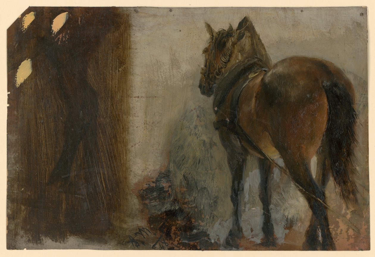 Cavallo sellato da Adolph Menzel