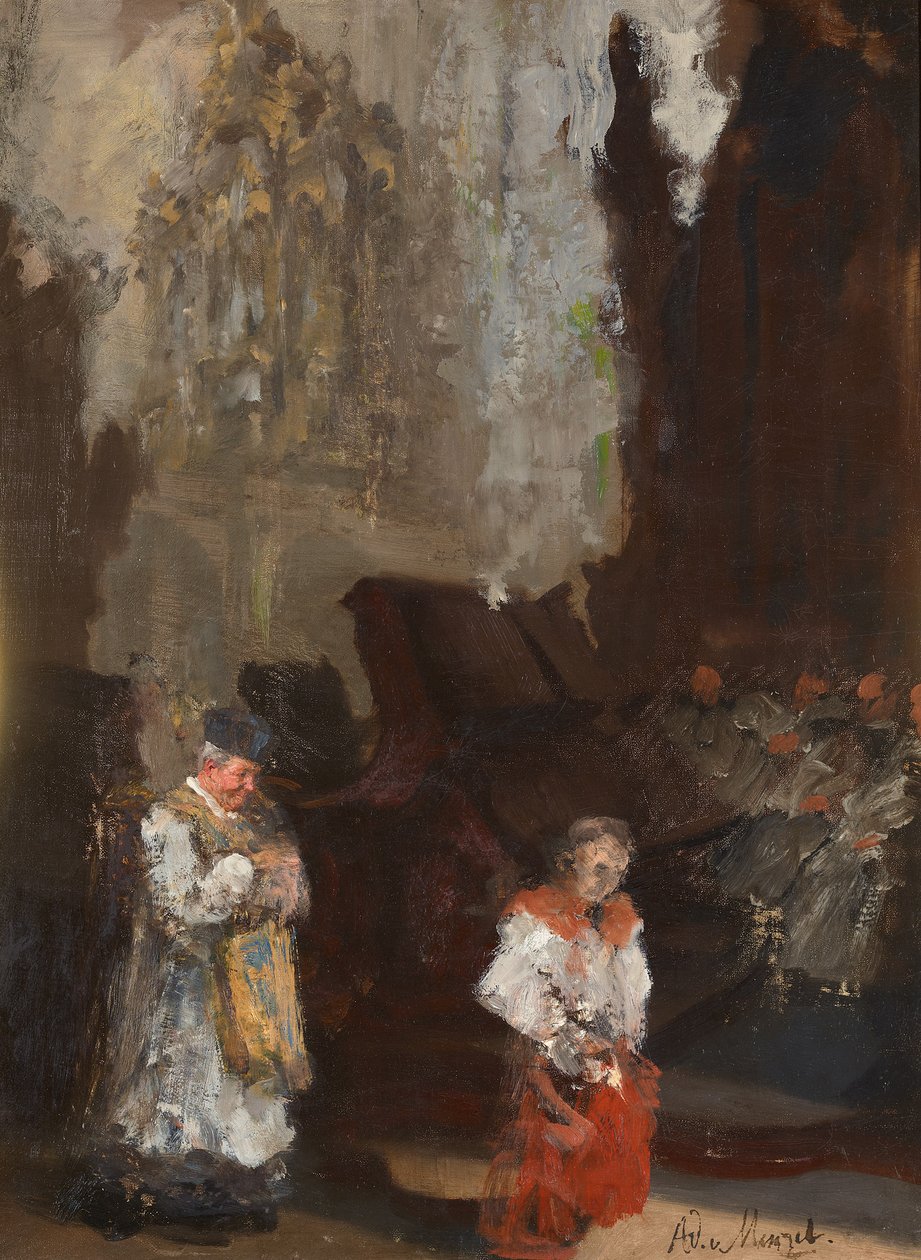 Stalli del coro nel Duomo di Magonza. Incompiuto da Adolph Menzel