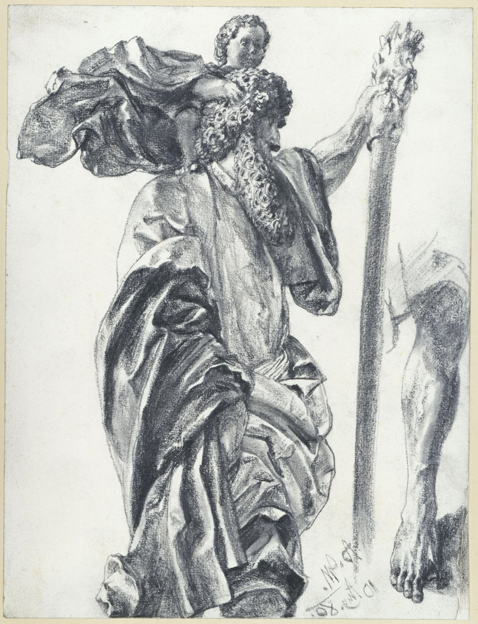 San Cristoforo dell’Apostelmeister di Freiberg a Dresda da Adolph Menzel