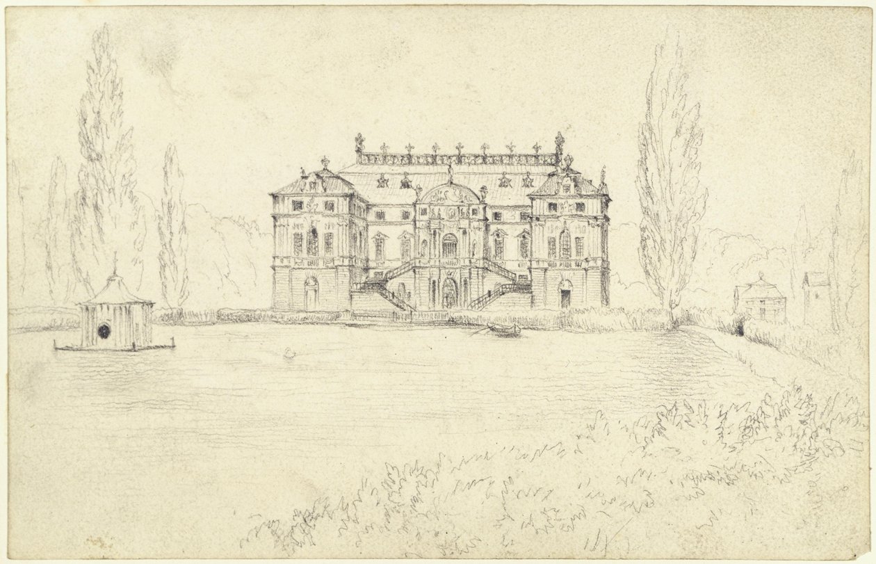 Il palazzo nel Grande Giardino di Dresda da Adolph Menzel