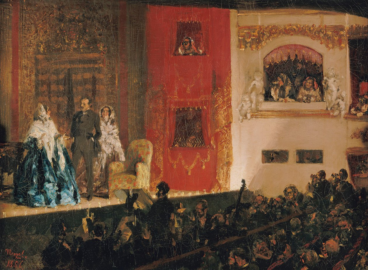 Il Théâtre du Gymnase da Adolph Menzel