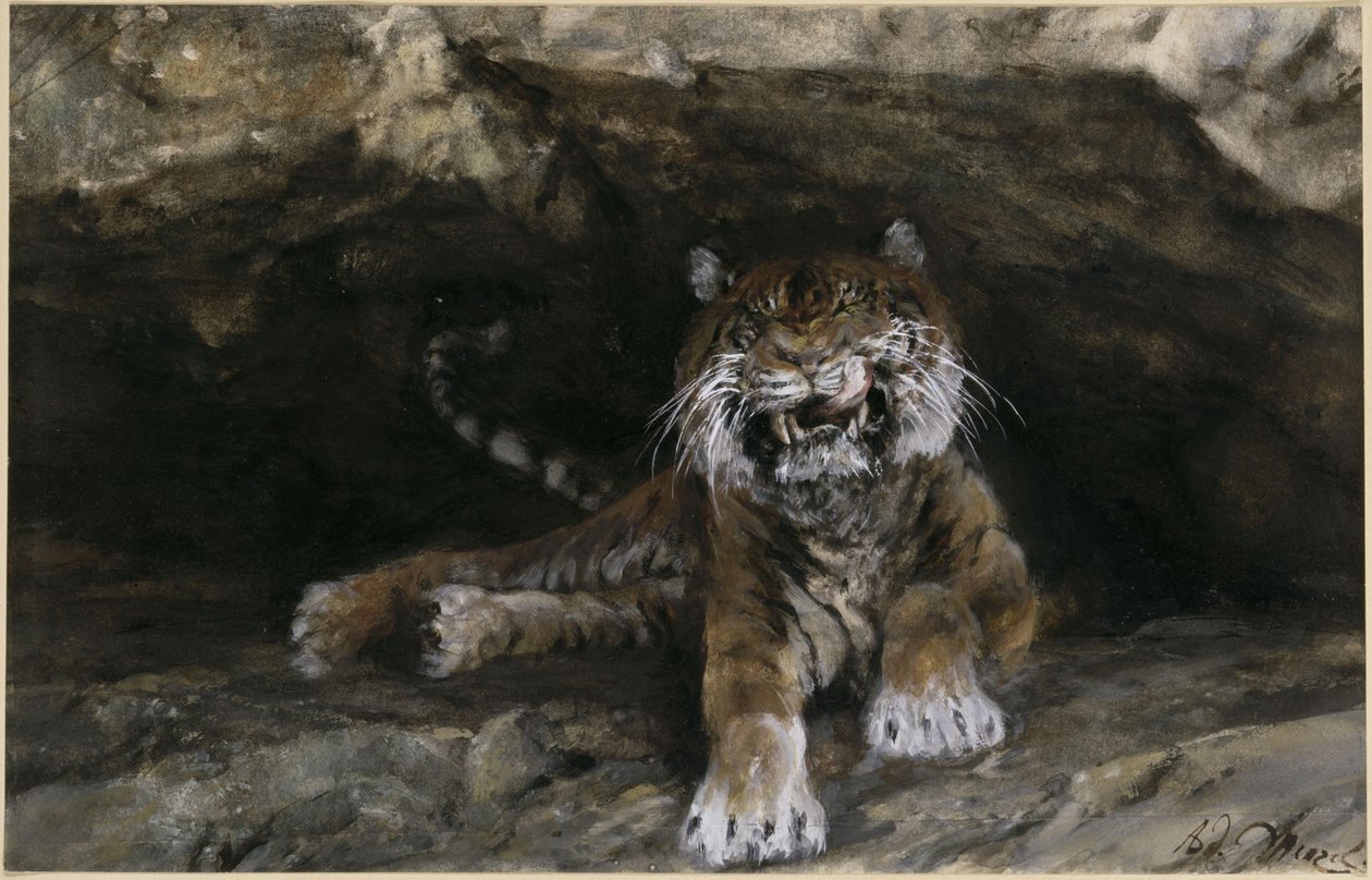 La tigre. Tratto dall’“Album dei bambini” da Adolph Menzel