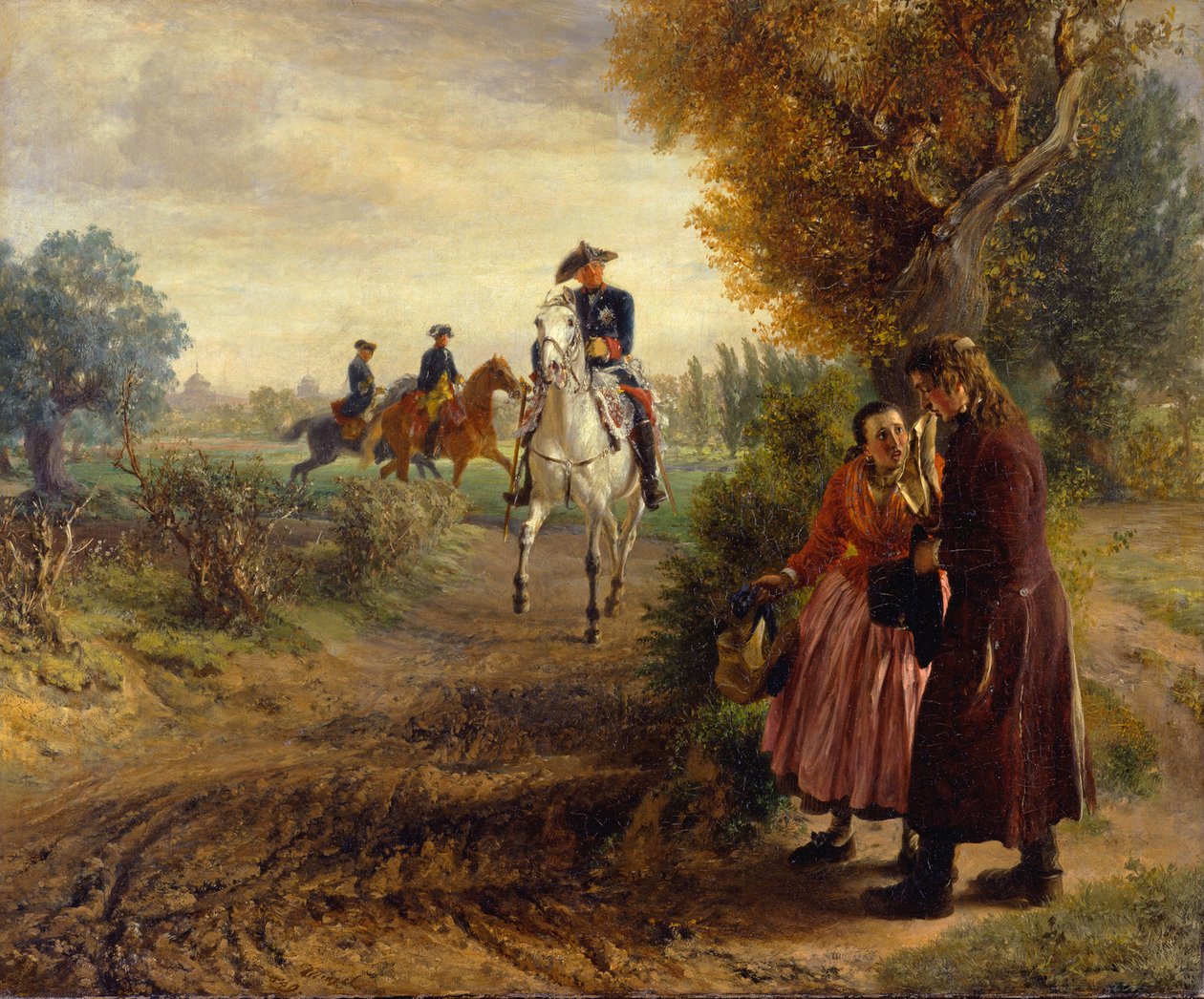 La petizione (La passeggiata a cavallo) da Adolph Menzel