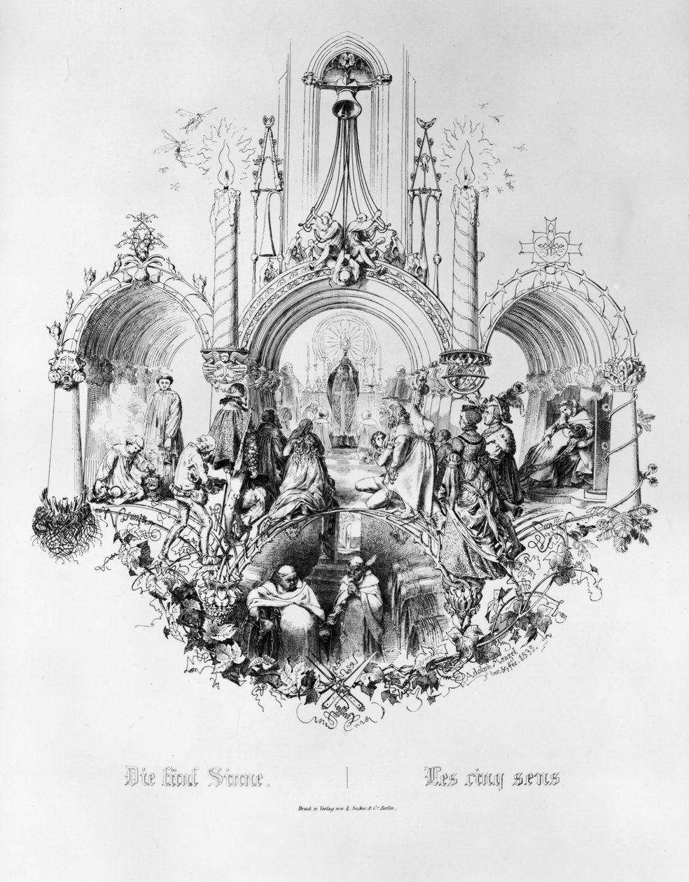 I cinque sensi da Adolph Menzel