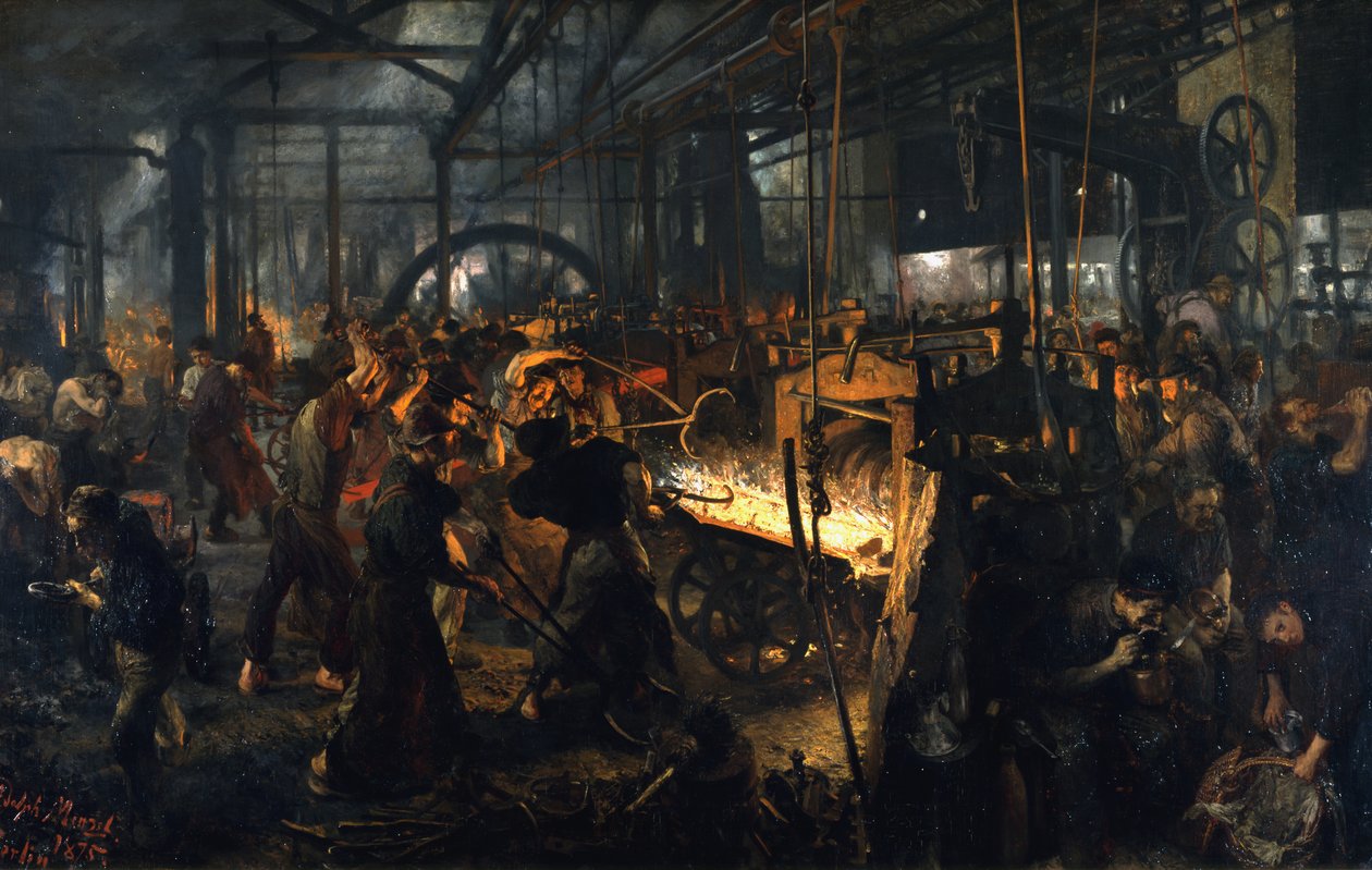 Laminatoio (Ciclopi moderni) da Adolph Menzel