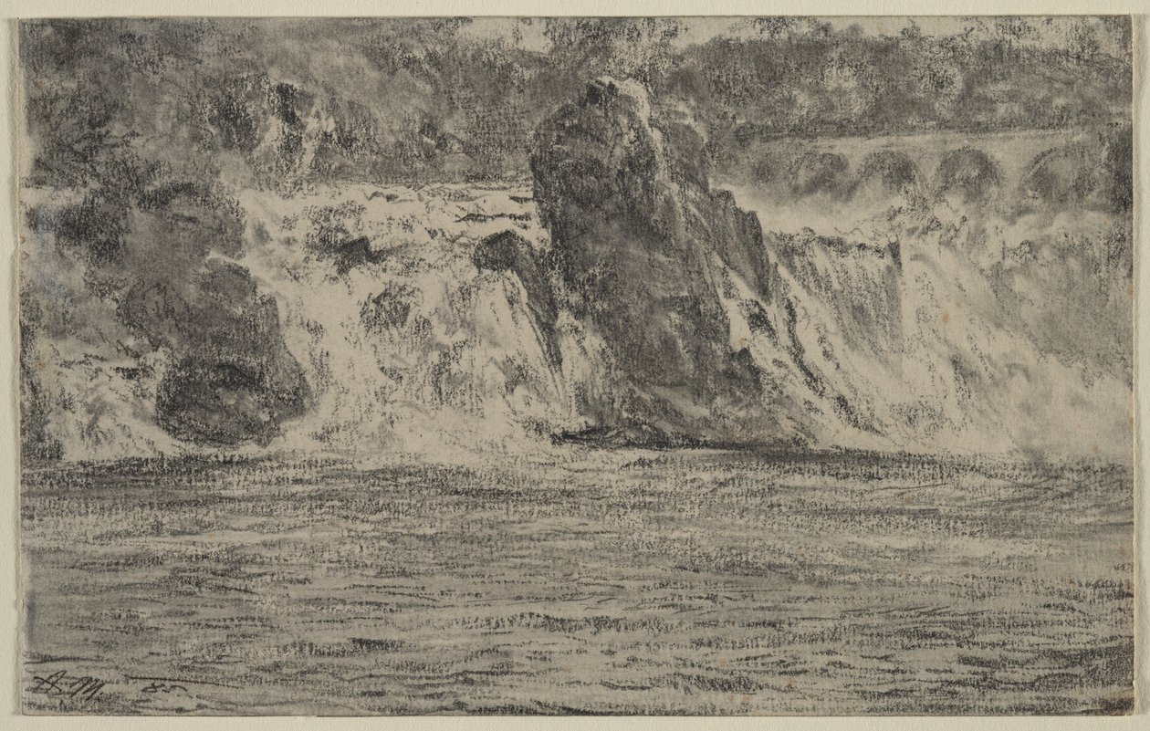Cascate del Reno a Sciaffusa, 1885 da Adolph Menzel