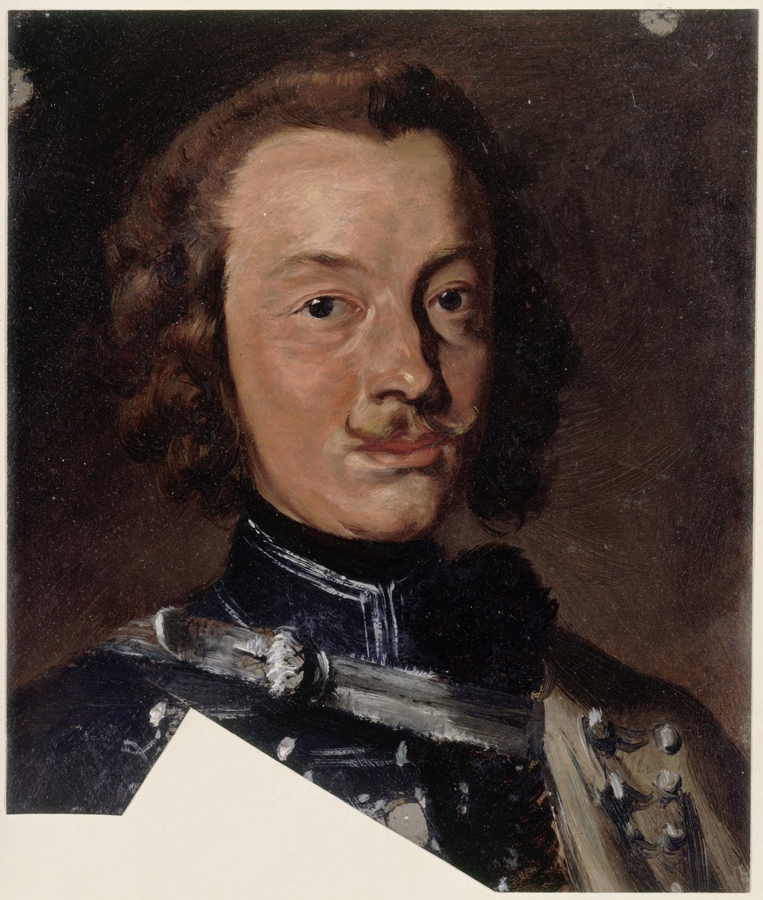 Friedrich Wilhelm barone von Seydlitz-Kurzbach, generale di cavalleria prussiano, comandante di squadrone del 4° reggimento di ussari (nell’immagine in basso, dettaglio del laccio del dolman); testa rivolta a destra, sguardo rivolto in avanti da Adolph Menzel
