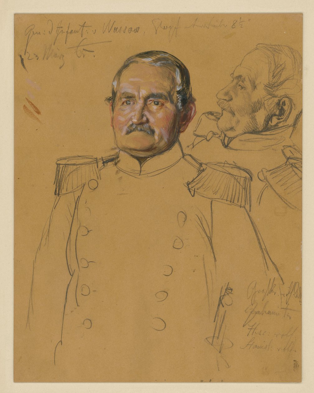 Generale von Wussow, studio per il ritratto in "L