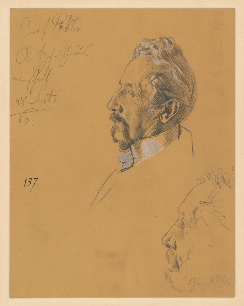 Il conte H. Pückler e il conte A. von Keller. Studio per il dipinto "L