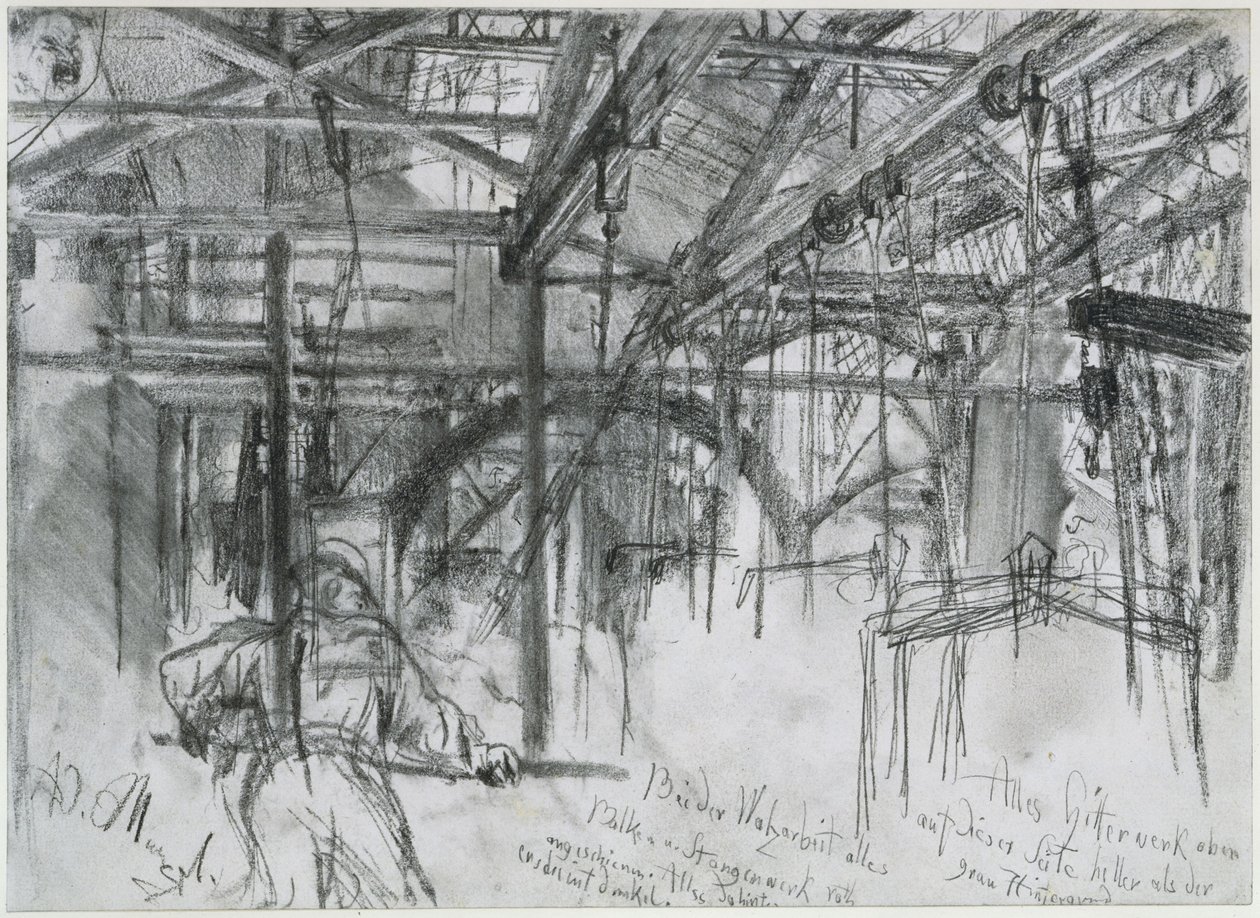 Capo della laminatoio di Königshütte. Studio su “Il laminatoio del ferro. I ciclopi moderni” da Adolph Menzel