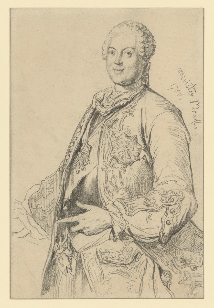Il conte Heinrich von Brühl da Adolph Menzel