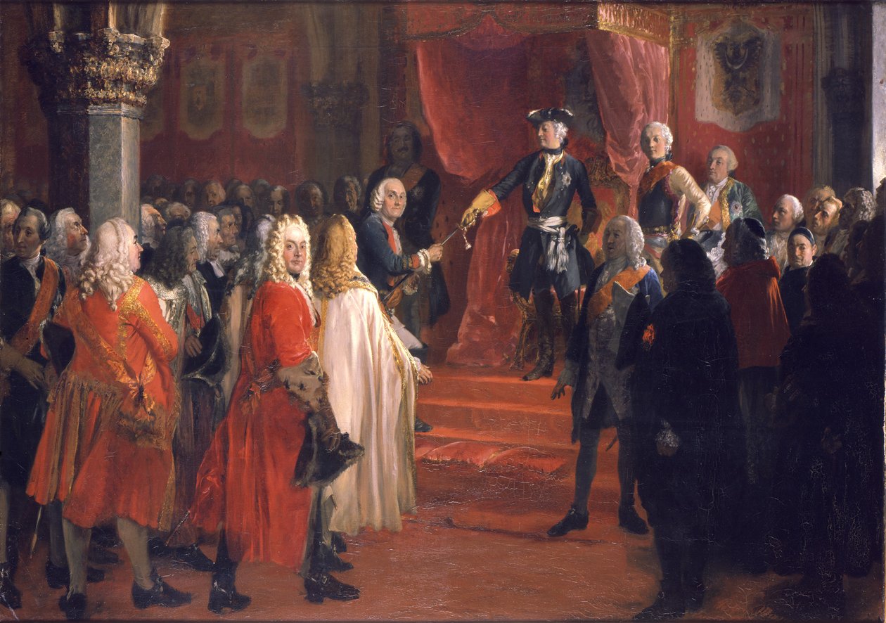 Omaggio degli Stati della Slesia da Adolph Menzel