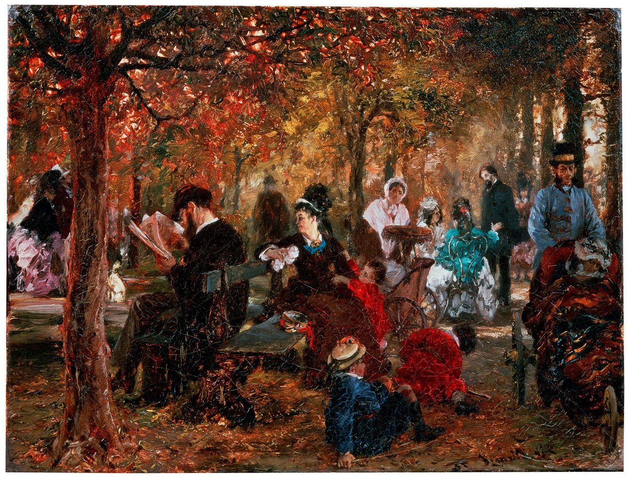 Nel Jardin de Luxembourg Un ricordo del Jardin de Luxembourg, 1876 da Adolph Menzel