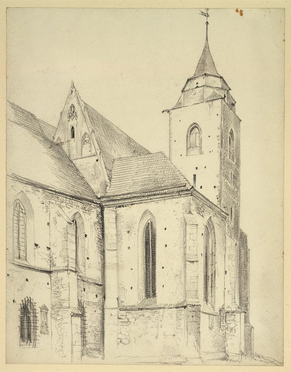 Chiesa parrocchiale cattolica di San Martino a Jauer da Adolph Menzel