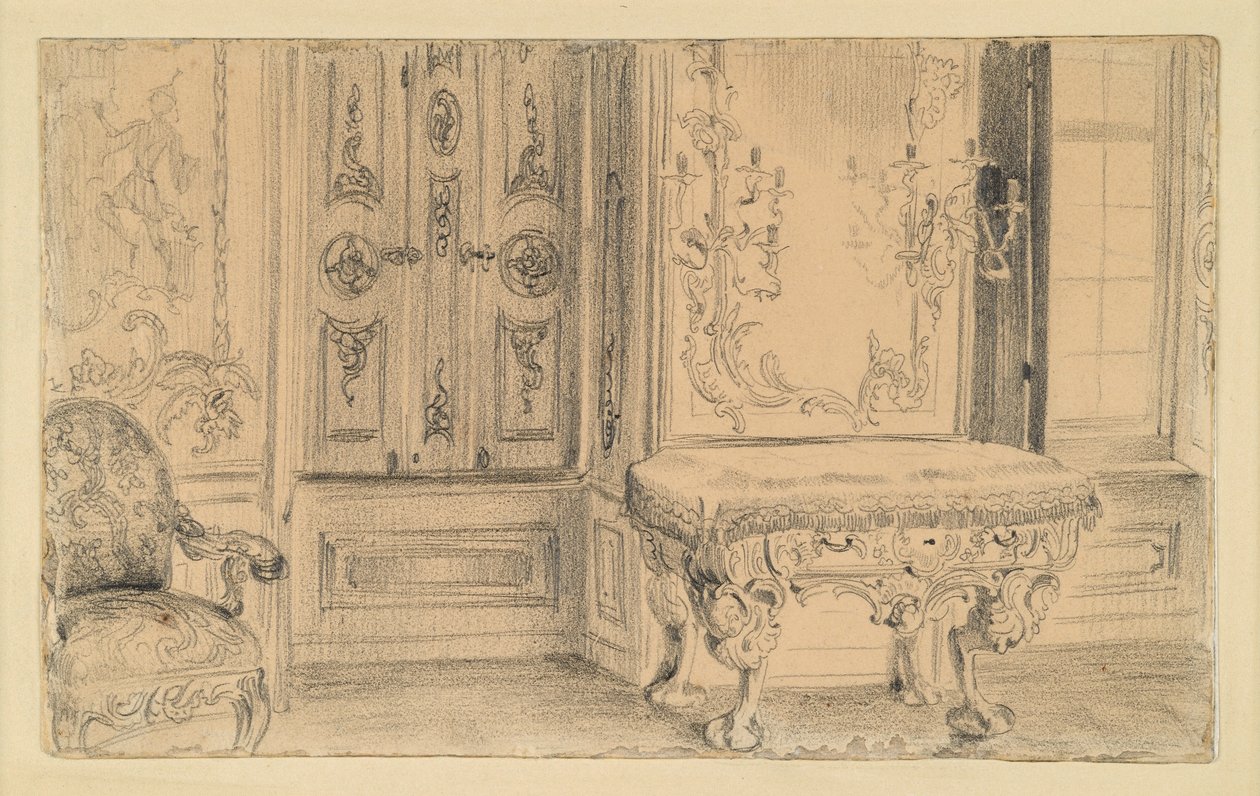Sala da concerto nel Castello della Città di Potsdam da Adolph Menzel