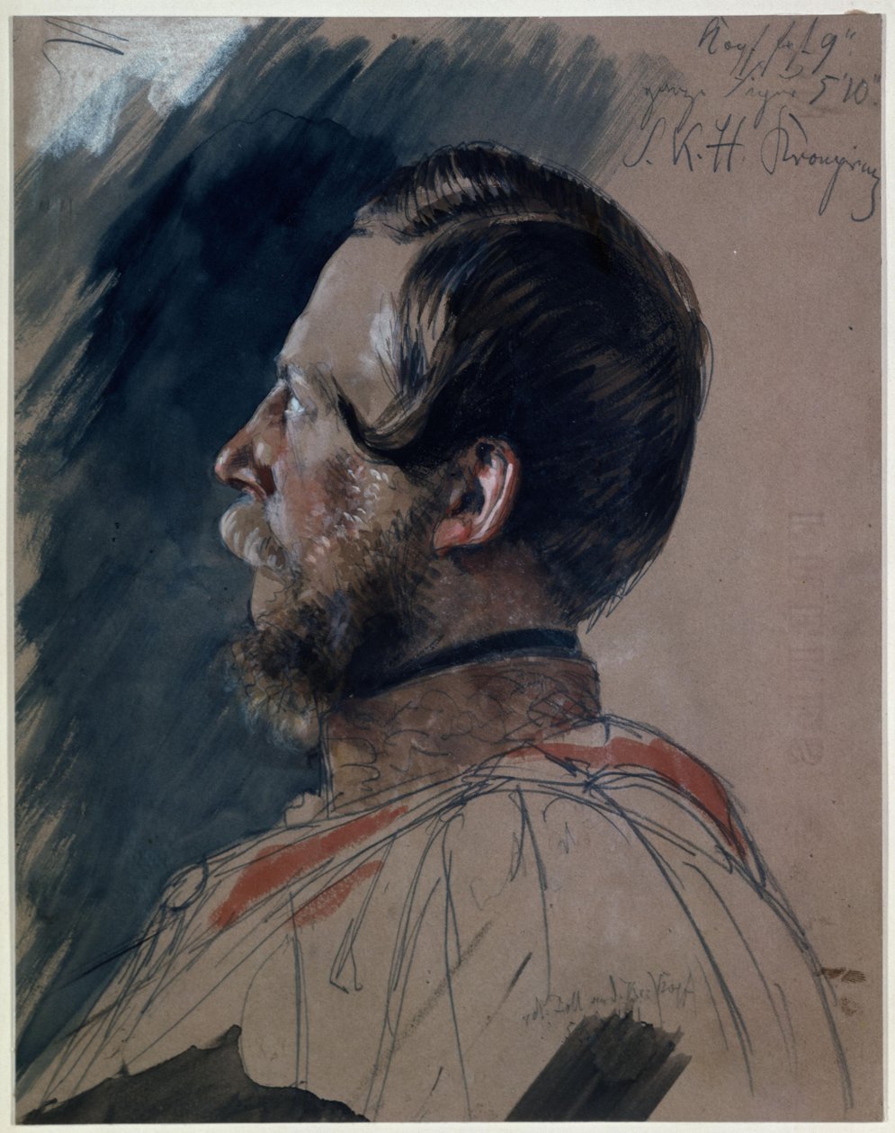 Il principe ereditario Federico Guglielmo. Studio per il dipinto "L