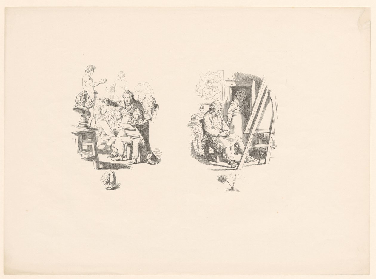 Artista in formazione da Adolph Menzel