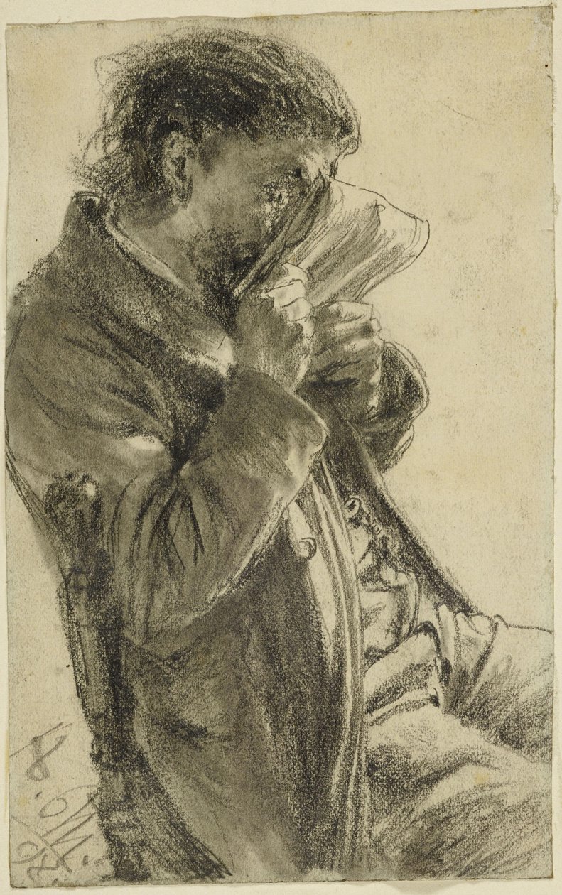 Uomo che legge da Adolph Menzel