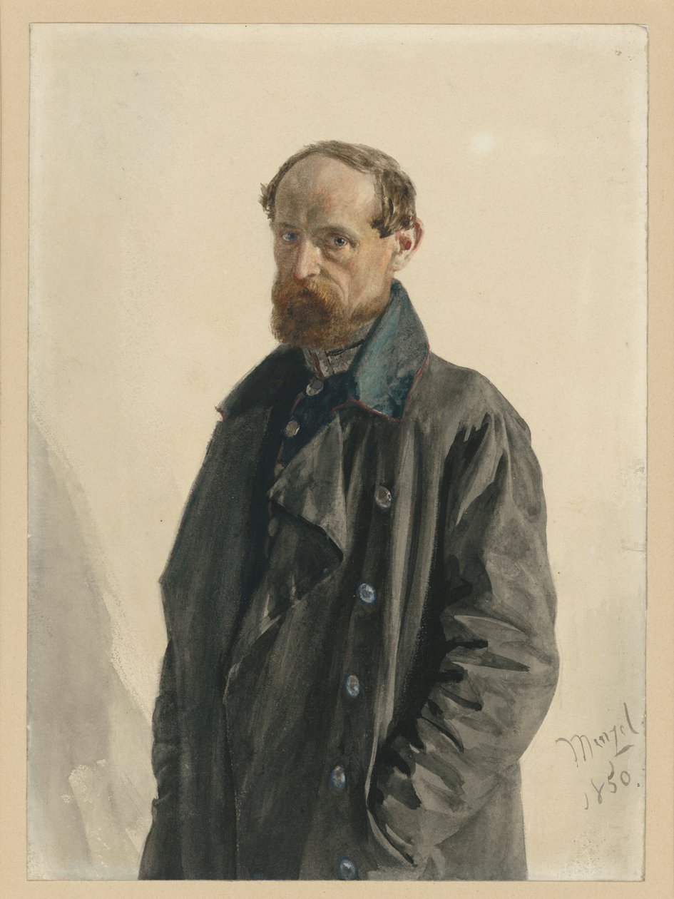 Maggiore Leuthold, del Reggimento dei Fucilieri della Guardia da Adolph Menzel