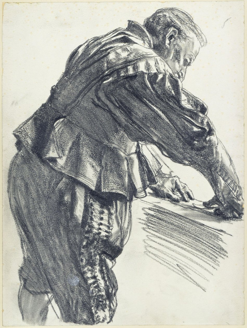 Modello con un abito da cerimonia del principe elettore Giovanni Giorgio I di Sassonia, esposto al Museo Storico di Dresda da Adolph Menzel