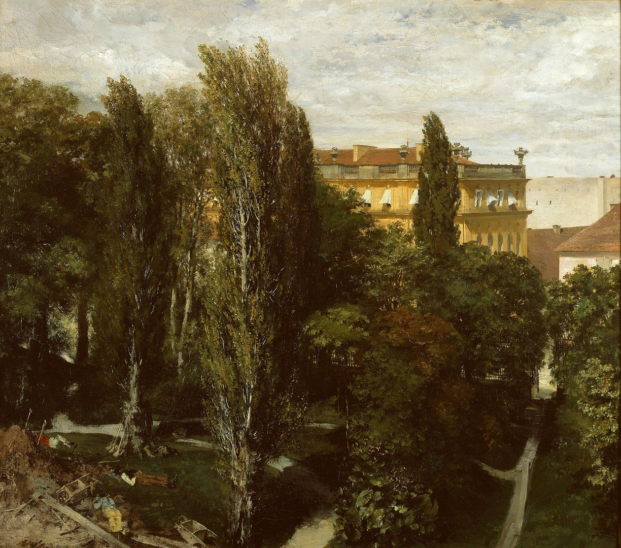Giardino del palazzo del principe Alberto da Adolph Menzel