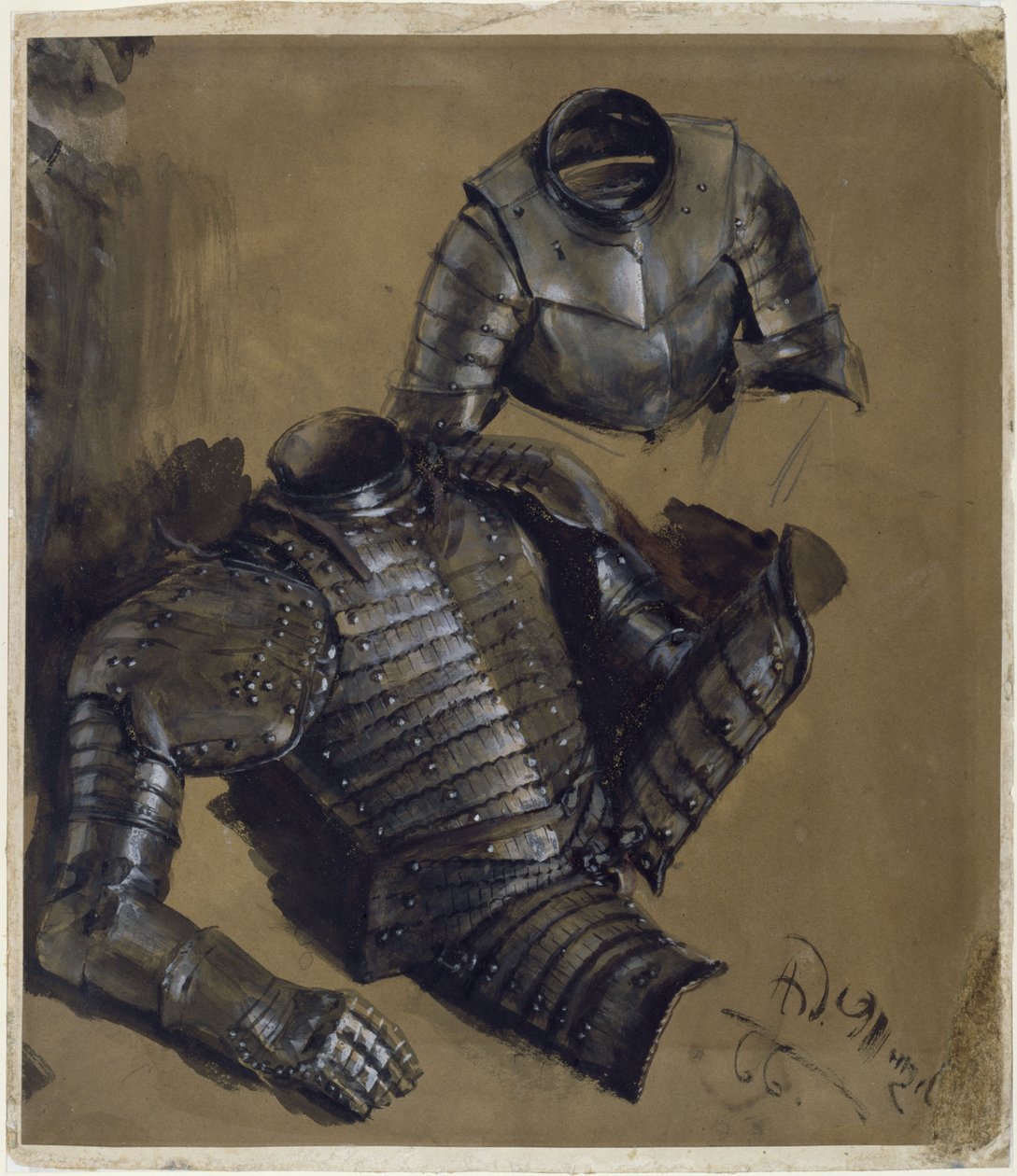 Studi di armature da Adolph Menzel