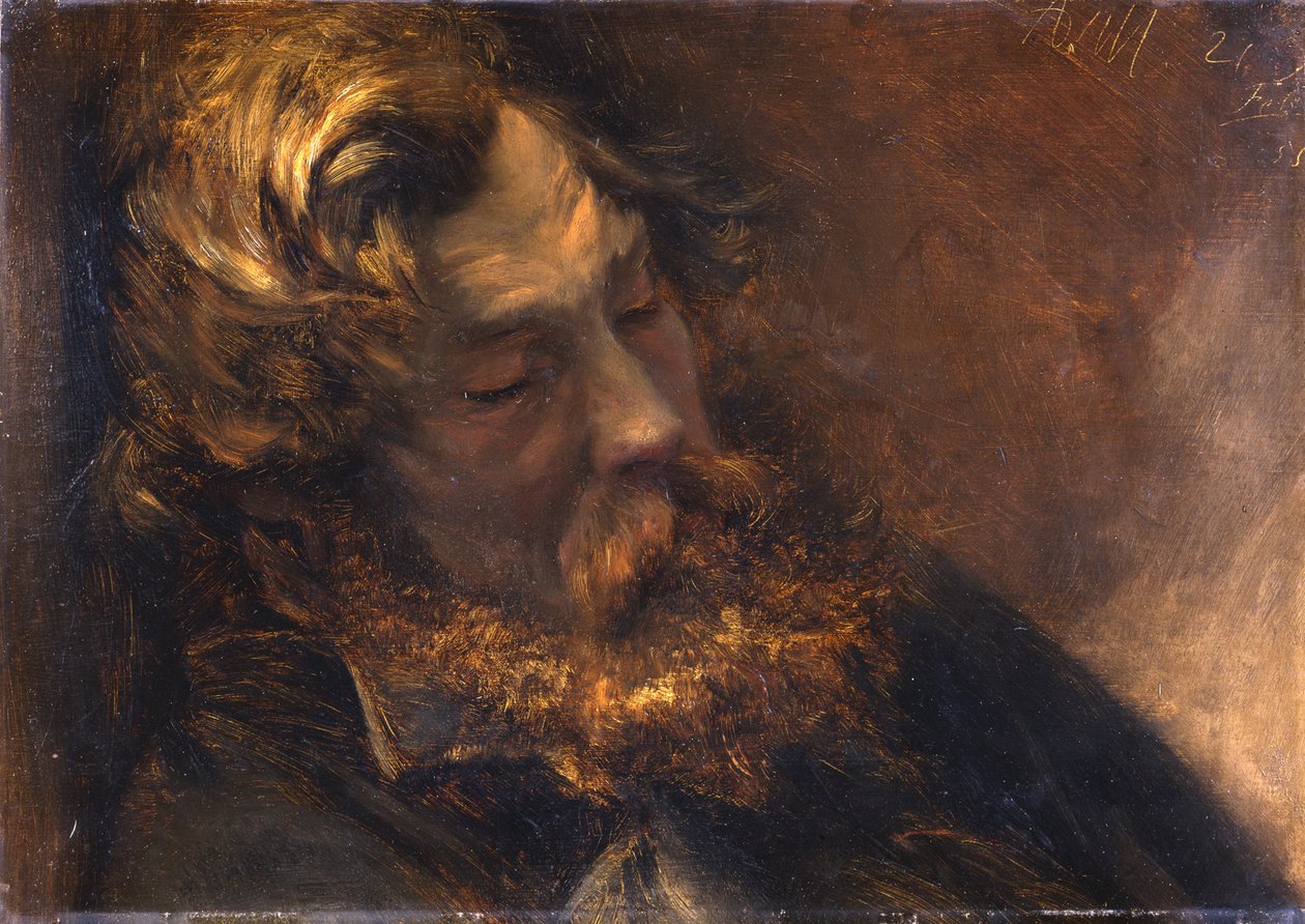 Uomo addormentato da Adolph Menzel