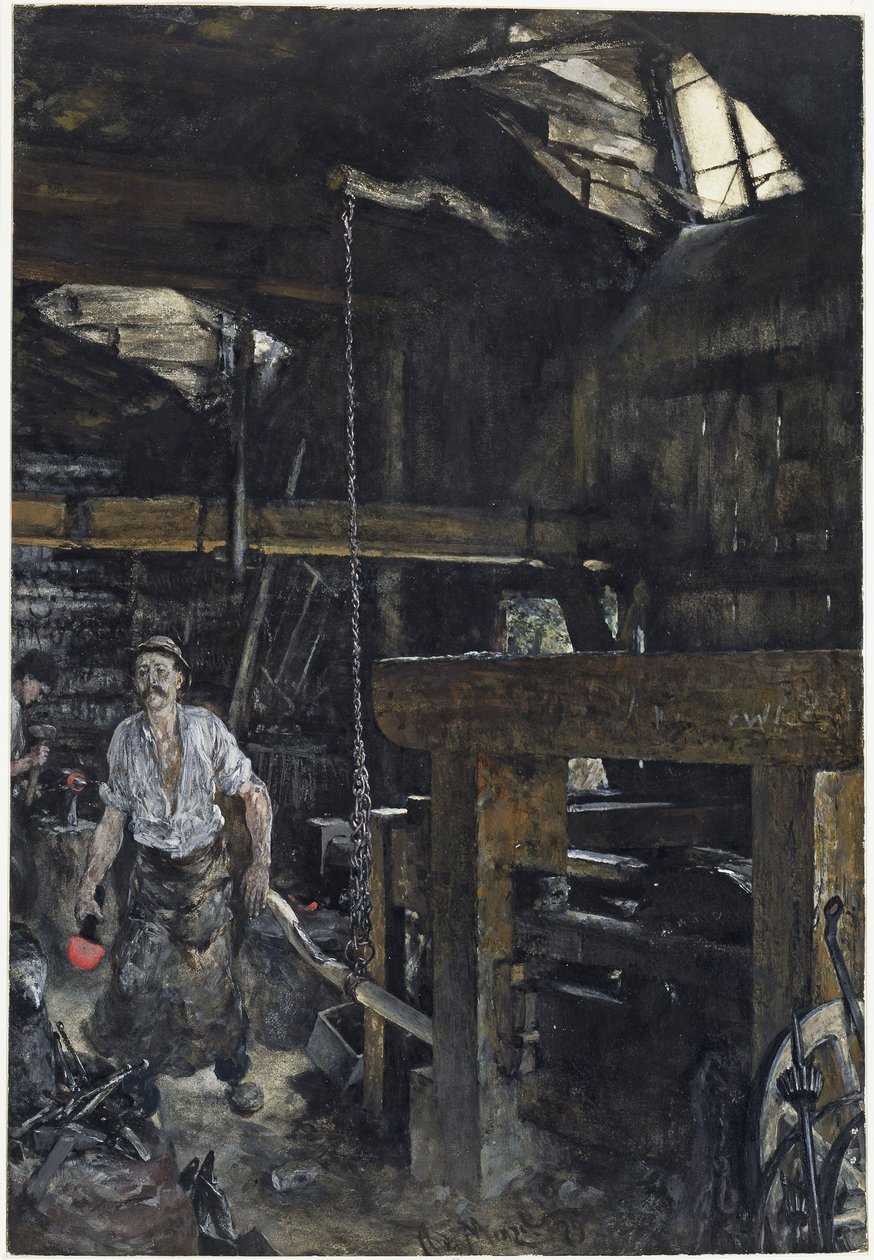 Fucina a Gastein da Adolph Menzel
