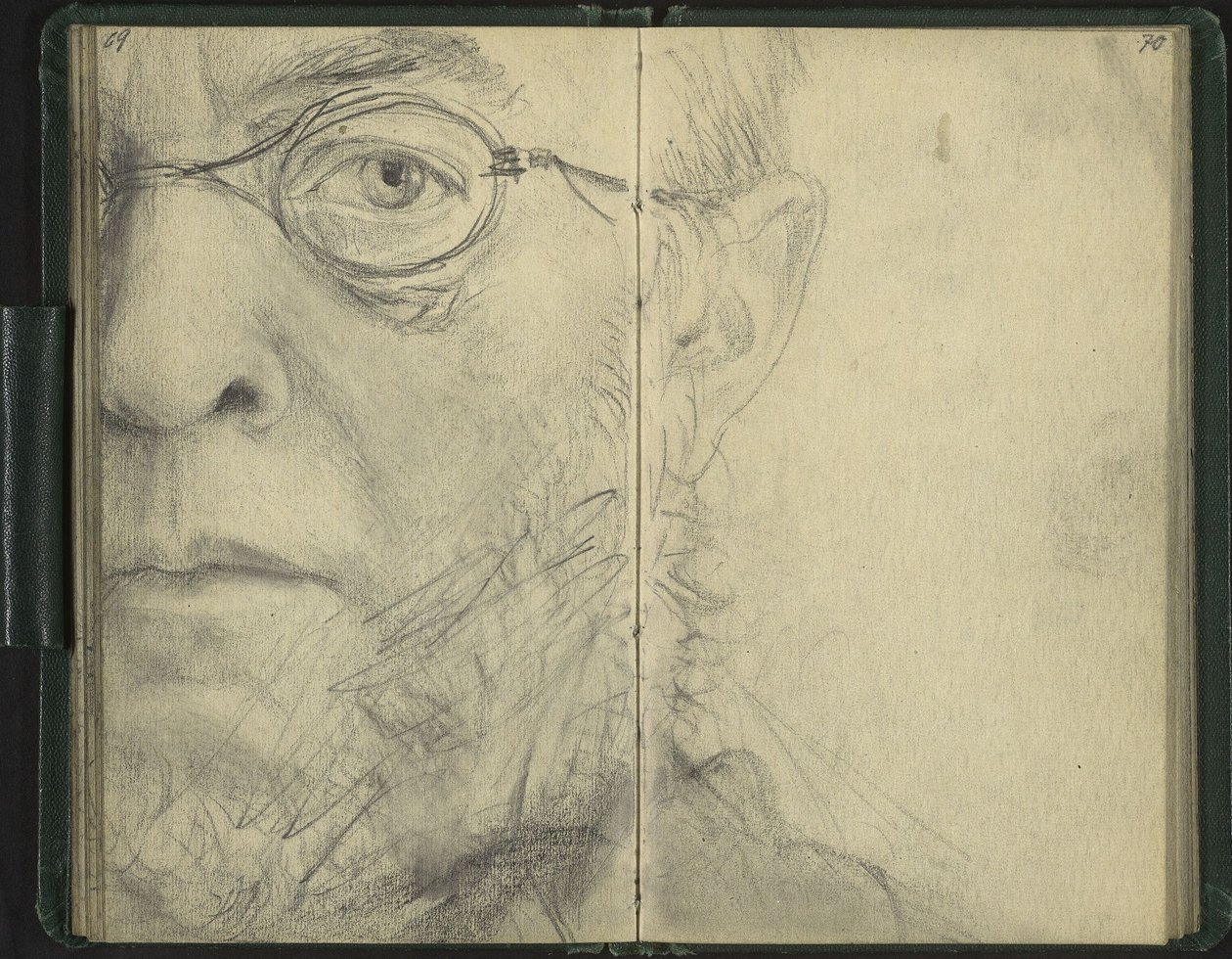 Autoritratto come "Occhio solo" da Adolph Menzel