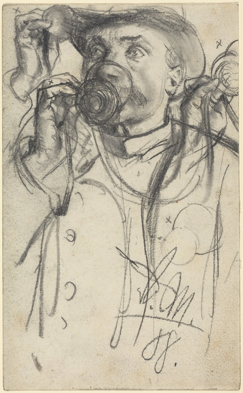 Studi su un uomo che beve da Adolph Menzel