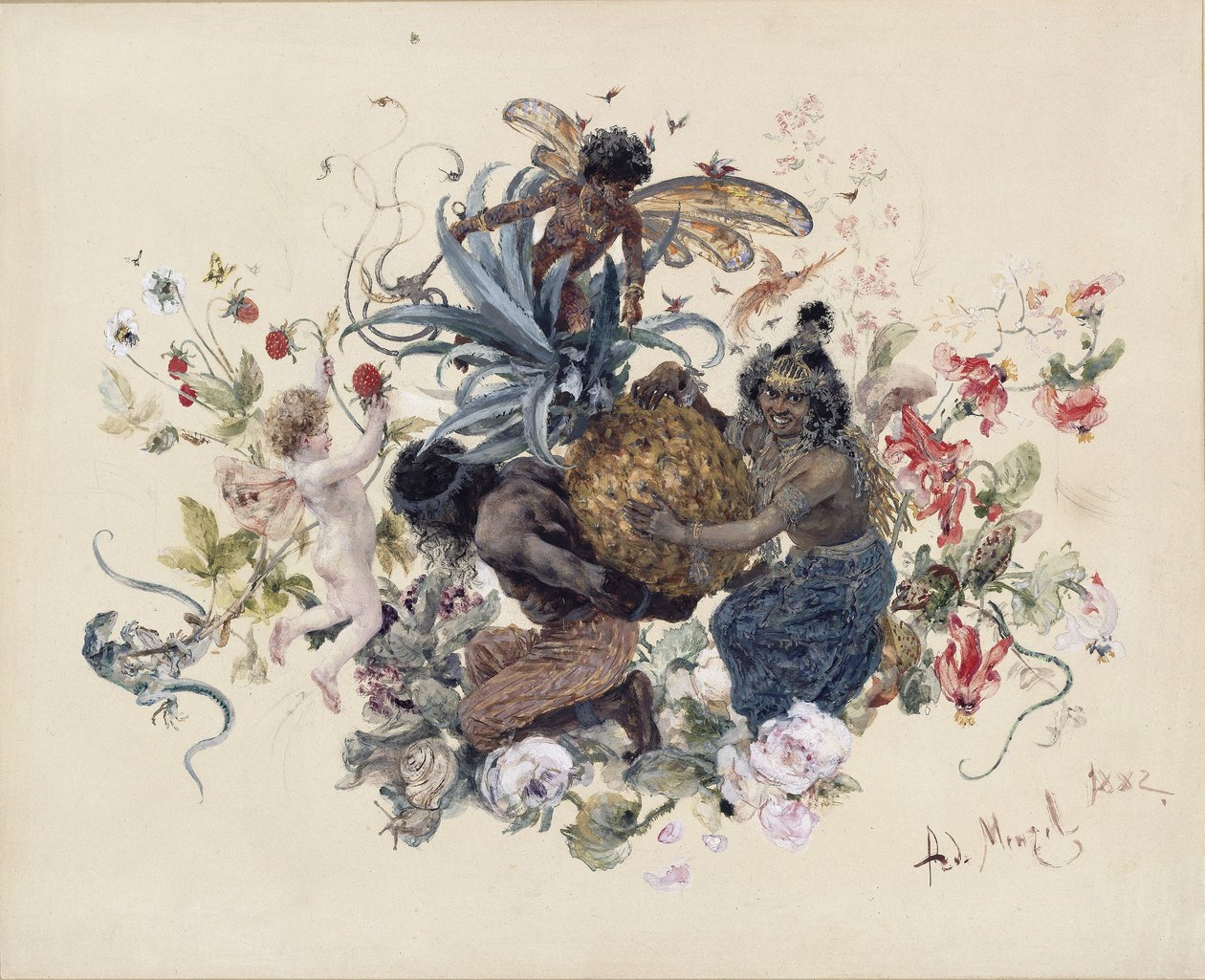 Vasellame da tavola: Fruttiera da Adolph Menzel