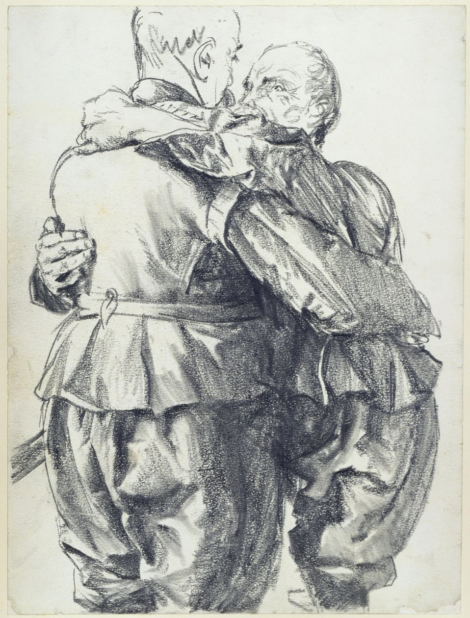 Due modelli con gli abiti del principe elettore Giovanni Giorgio I di Sassonia esposti al Museo Storico di Dresda da Adolph Menzel