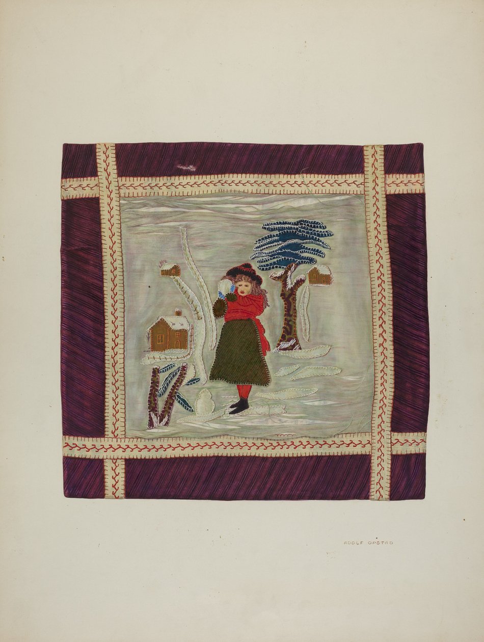 Dettaglio di coperta applicata, 1941 da Adolph Opstad