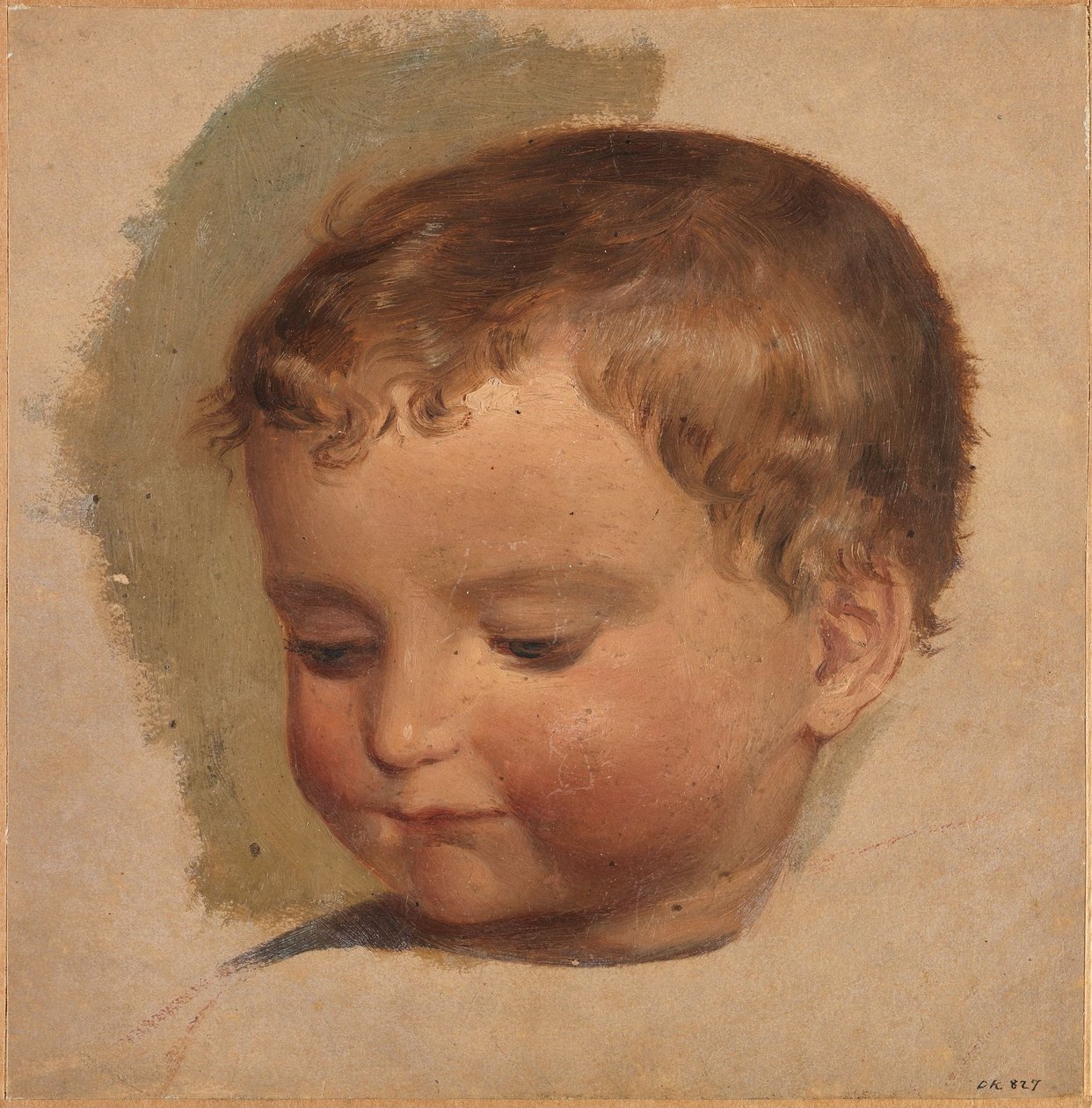 Testa di bambino da Adolph Tidemand