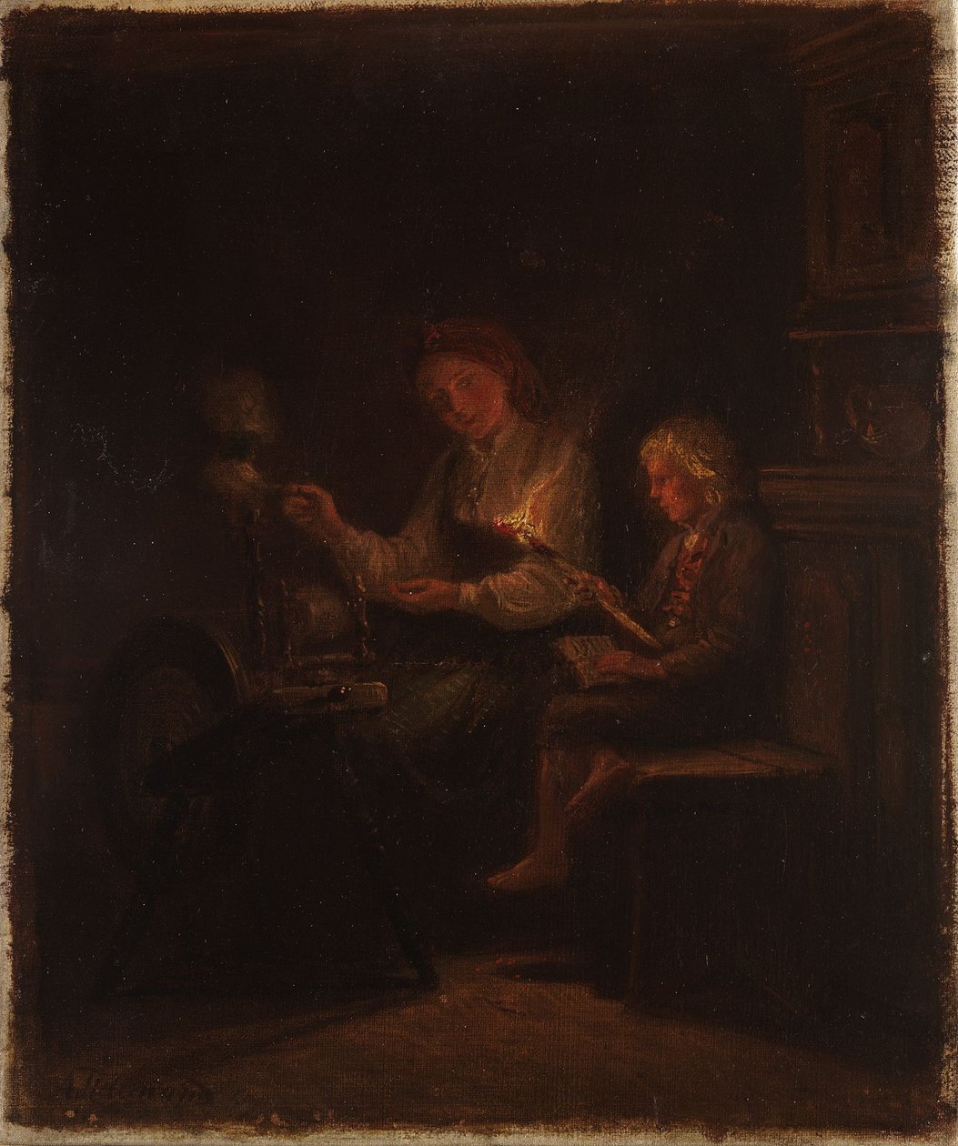 Presso il filatoio da Adolph Tidemand