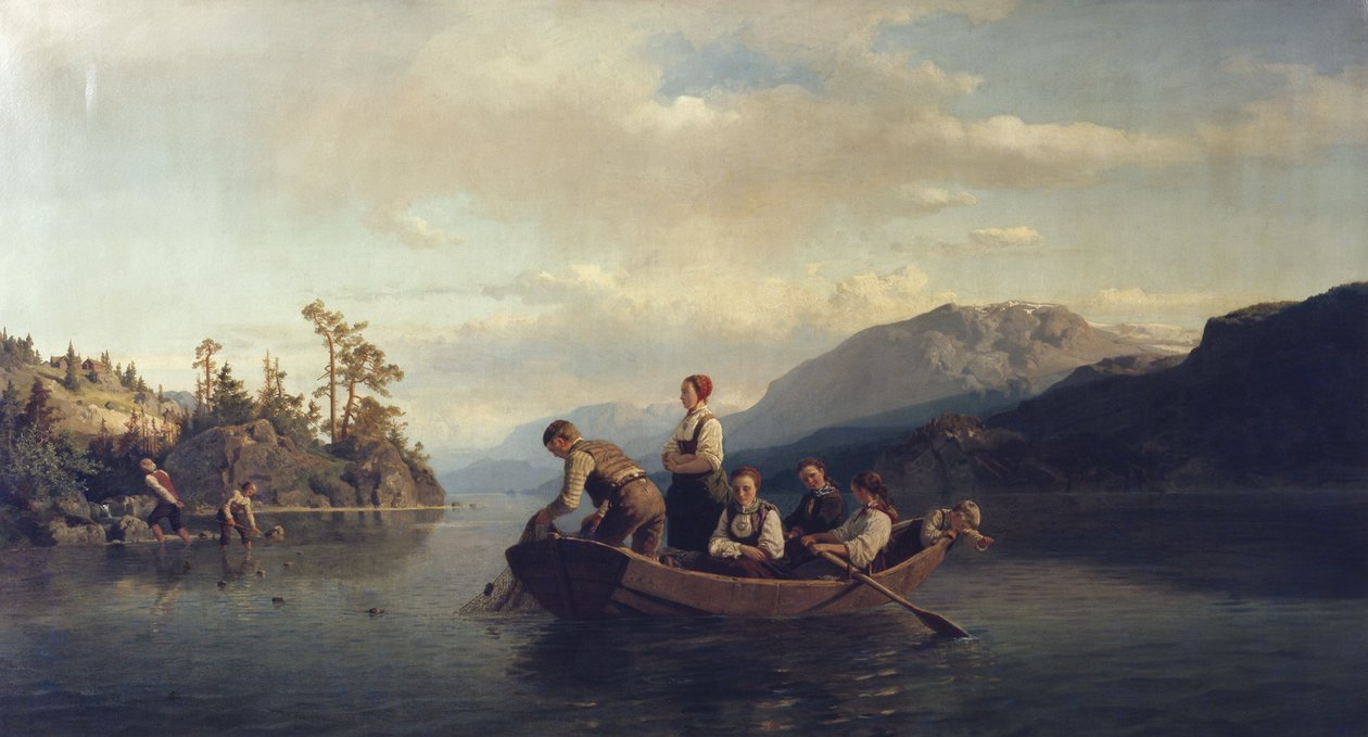 Sera a Krøderen da Adolph Tidemand