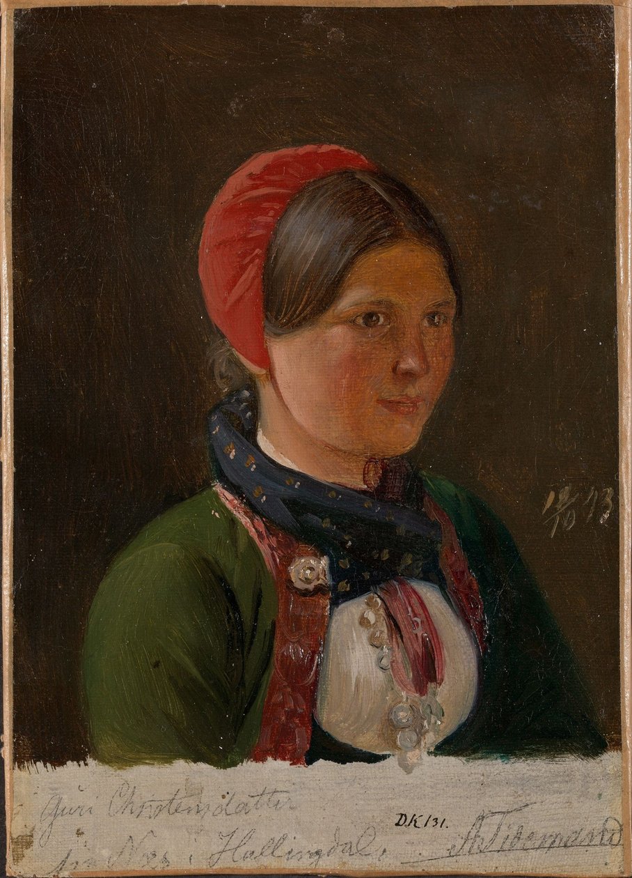 La ragazza di Hallingdal da Adolph Tidemand