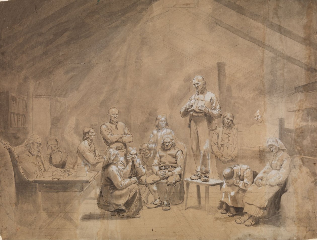 Gli haugiani da Adolph Tidemand