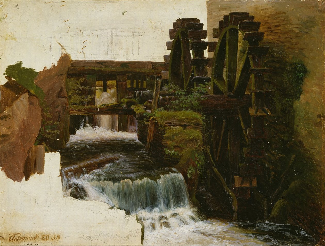 Ruscello del mulino da Adolph Tidemand