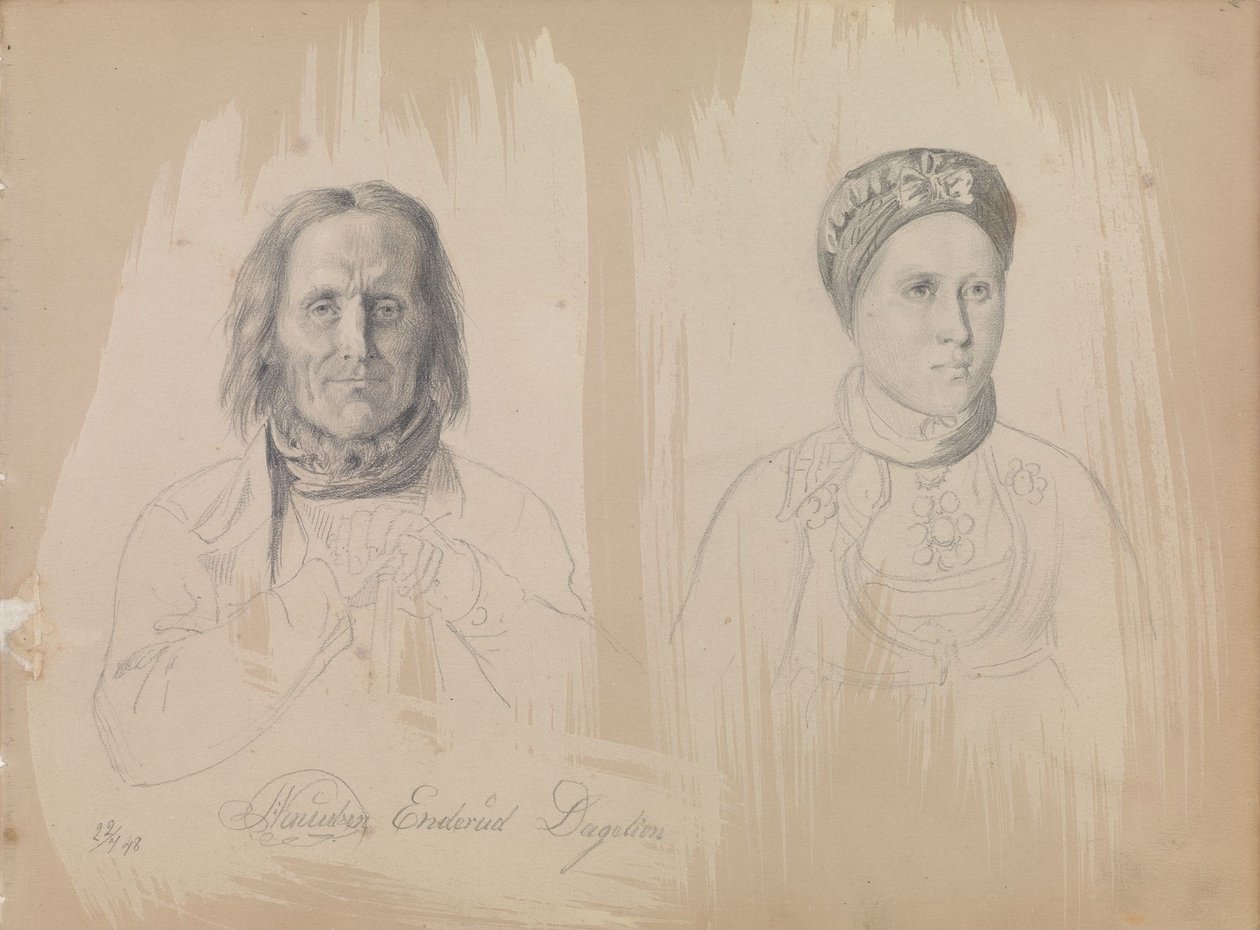 Pål Knutsen Enderud, Uvdal e una donna da Adolph Tidemand