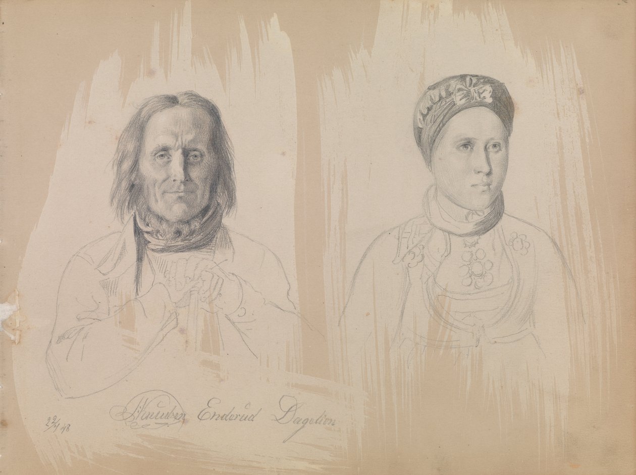 Pål Knutsen Enderud, Uvdal e la donna da Adolph Tidemand
