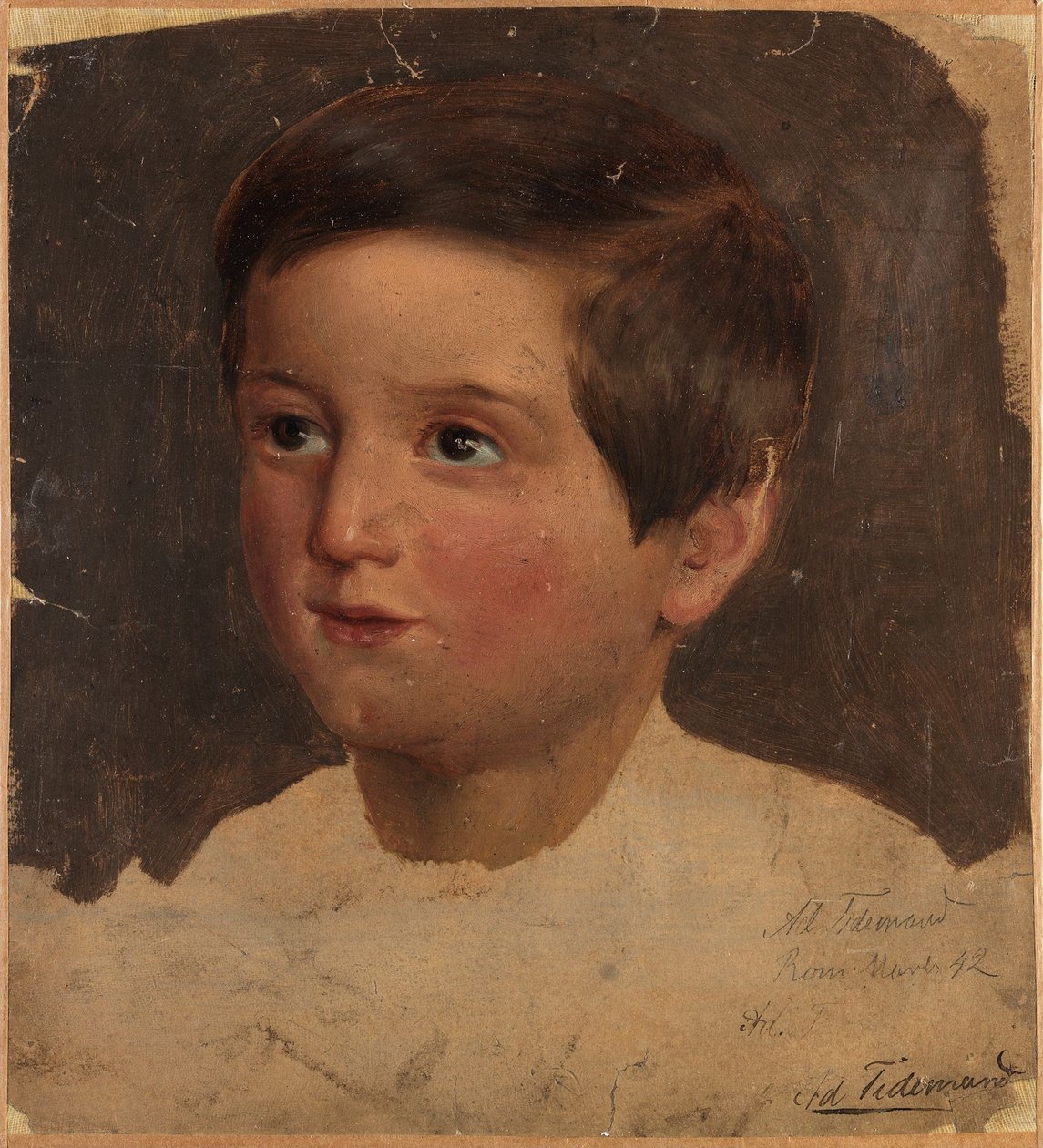 Studio di ritratto di un ragazzo da Adolph Tidemand