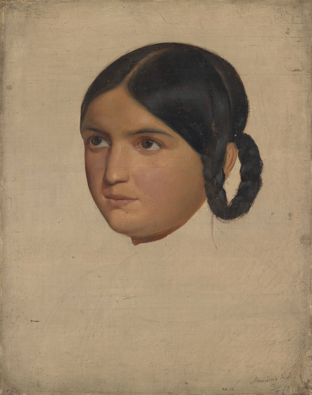 Studio di ritratto di Mariuccia da Adolph Tidemand