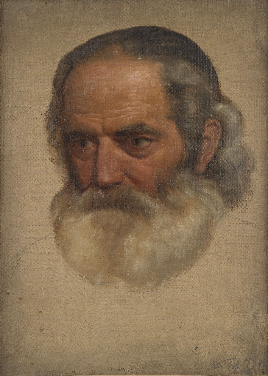 Capo di studio, uomo anziano da Adolph Tidemand