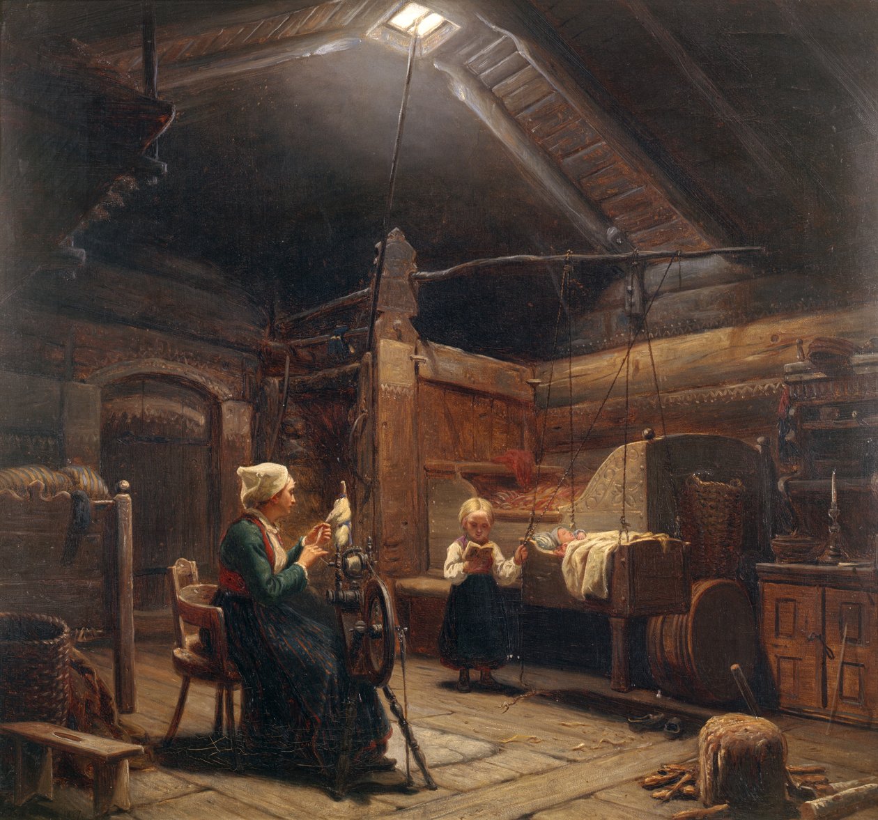 il filatoio da Adolph Tidemand