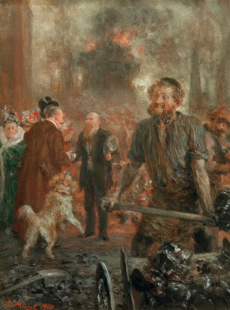 Visita alla fabbrica di ferro da Adolph Menzel